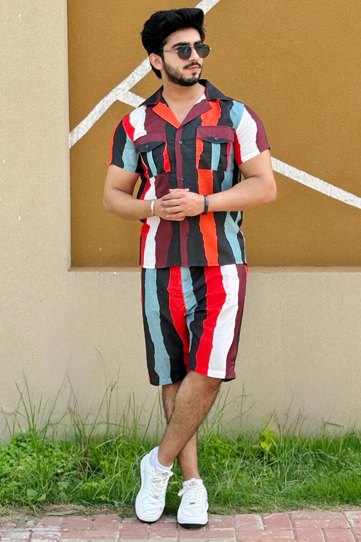 Cotton Textured SHORTS SET