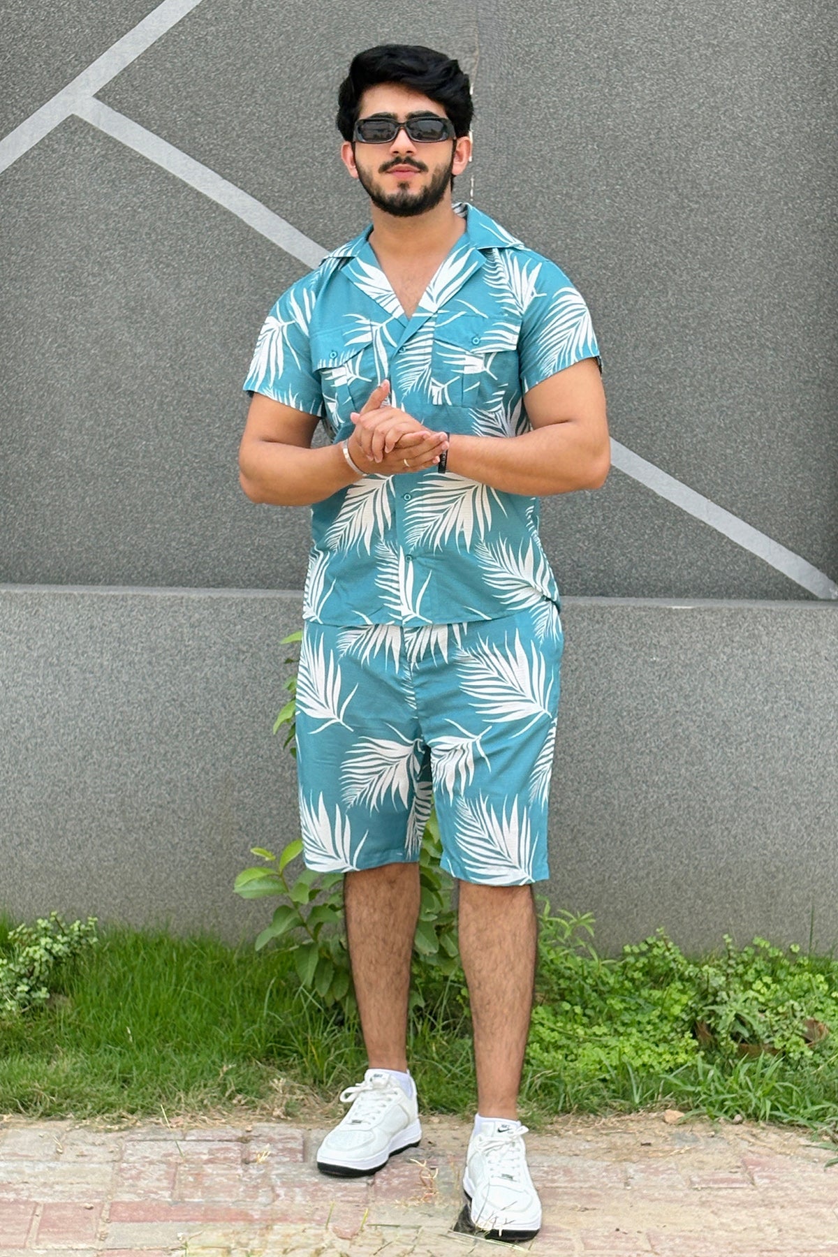 Cotton Textured SHORTS SET