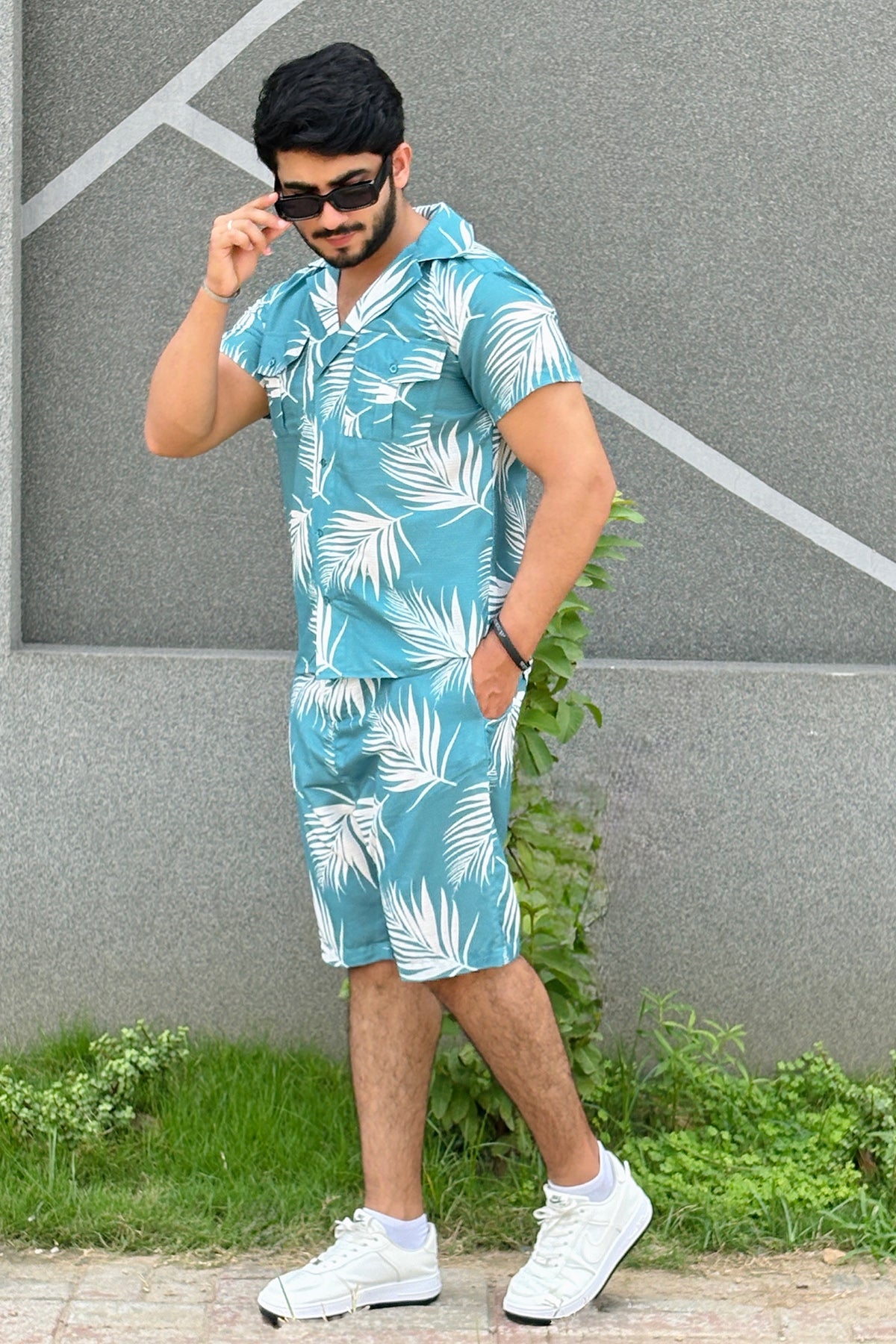 Cotton Textured SHORTS SET