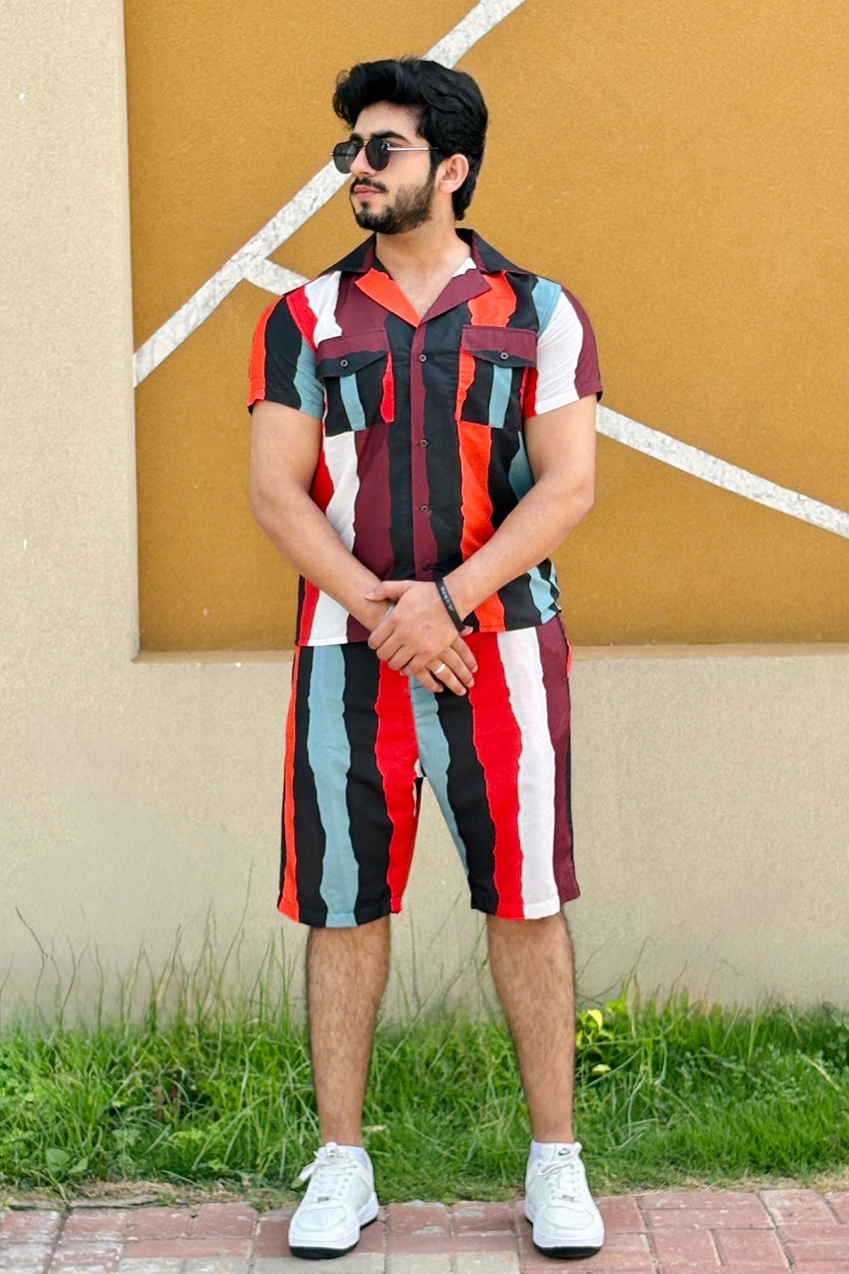 Cotton Textured SHORTS SET