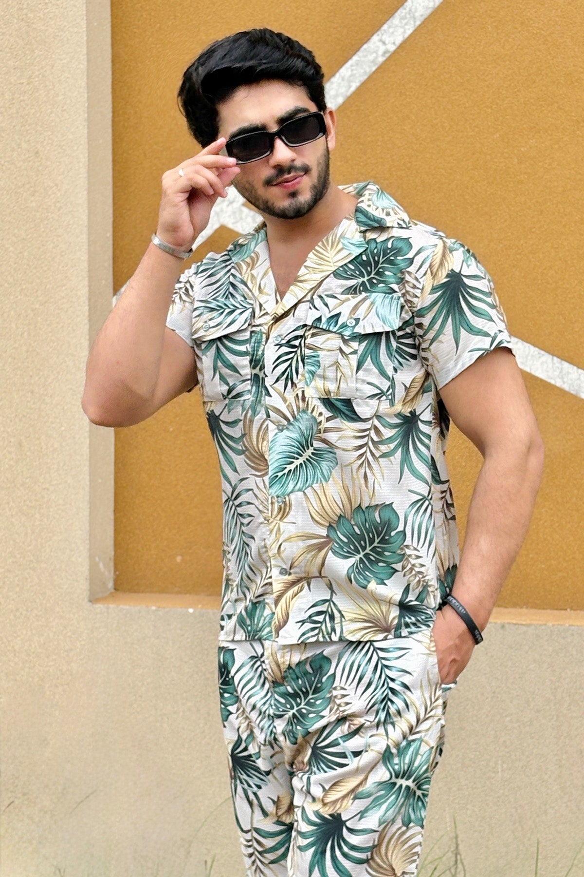 Cotton Textured SHORTS SET