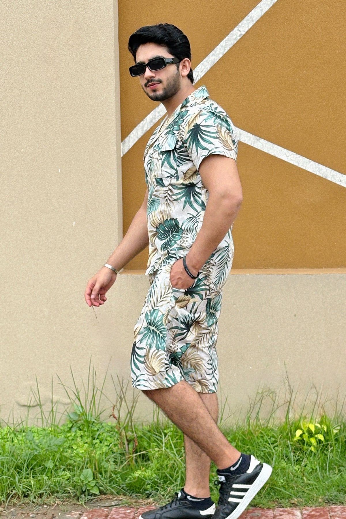 Cotton Textured SHORTS SET