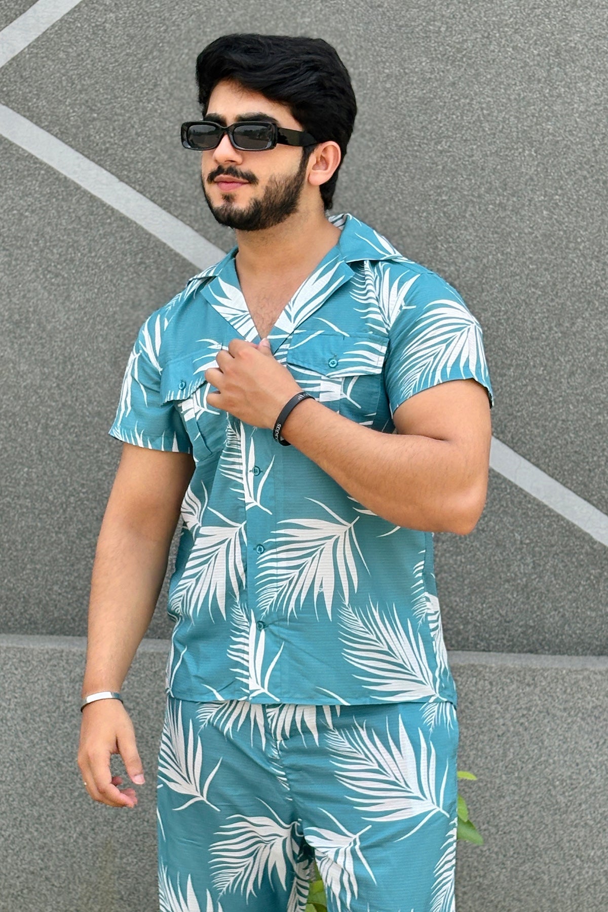 Cotton Textured SHORTS SET