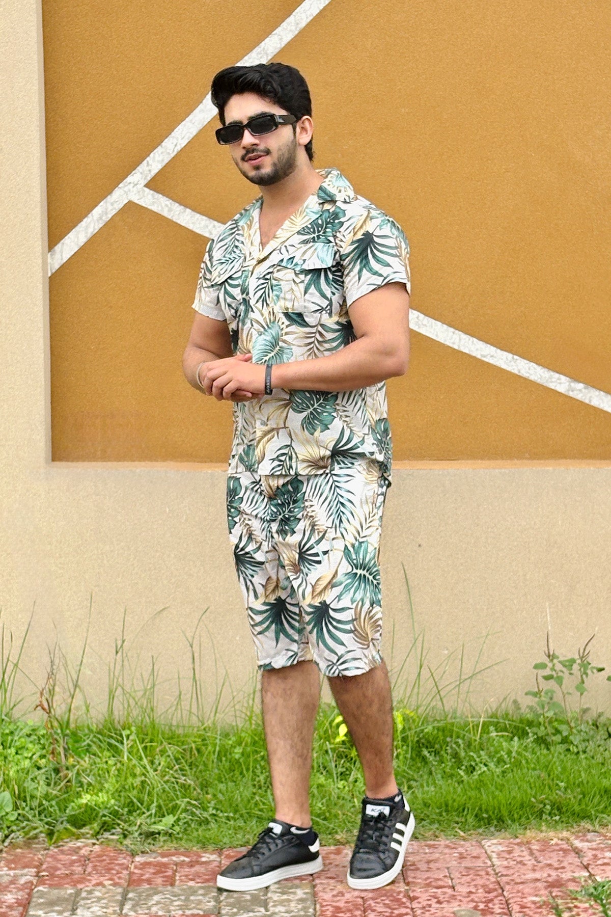 Cotton Textured SHORTS SET