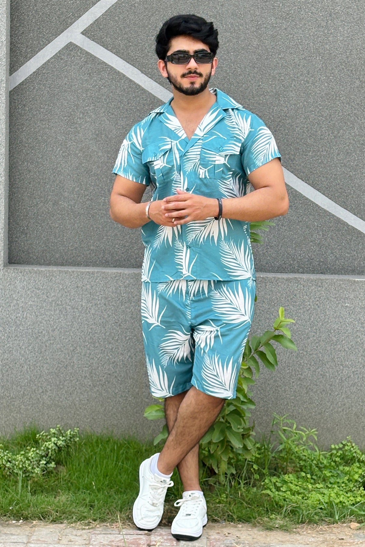 Cotton Textured SHORTS SET