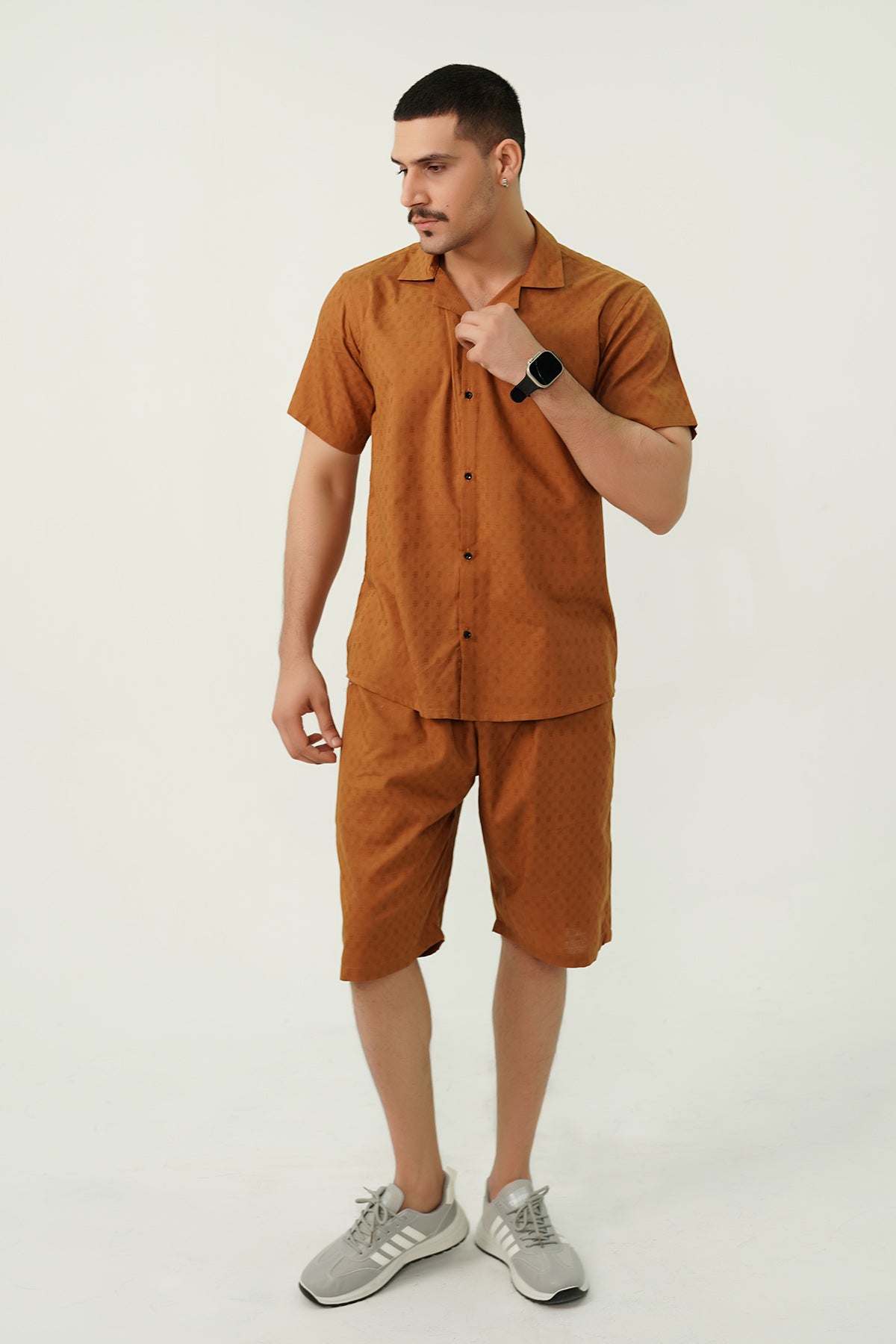 TEXTURED SHORTS SET