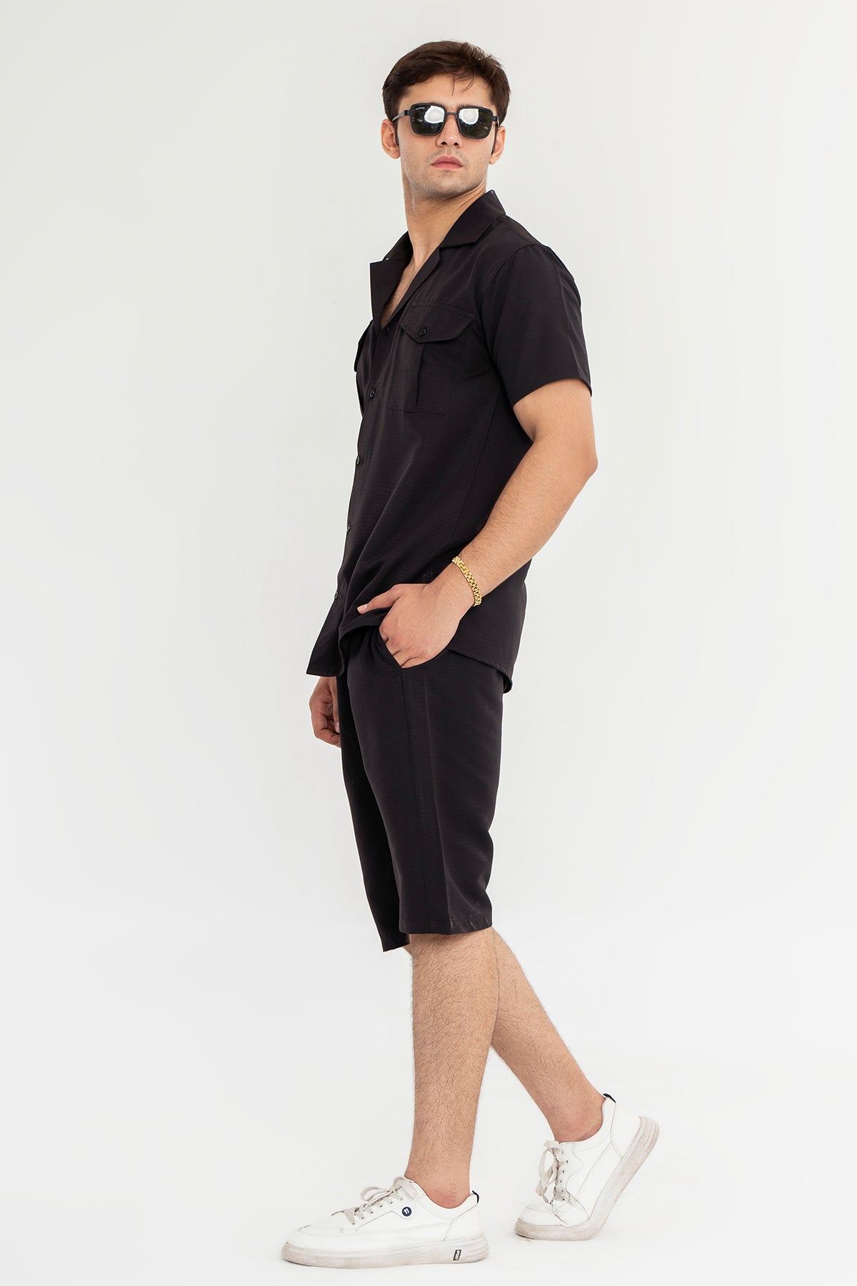 TEXTURED SHORTS SET