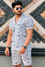 TEXTURED SHORTS SET