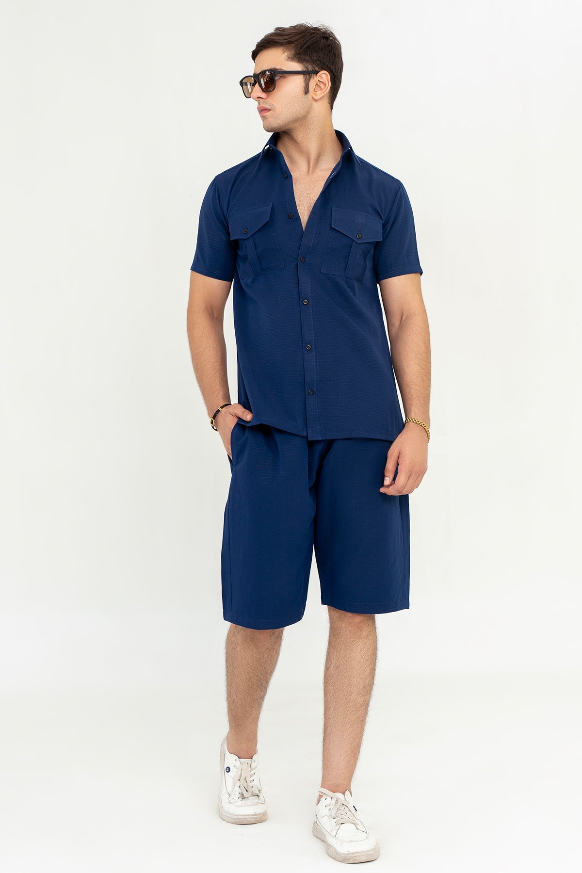 TEXTURED SHORTS SET
