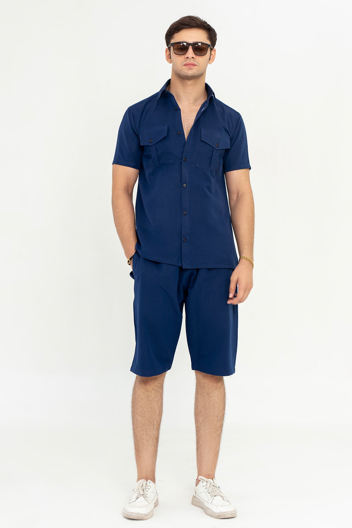 TEXTURED SHORTS SET