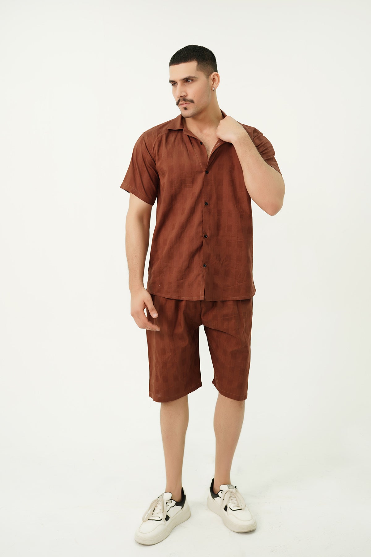 TEXTURED SHORTS SET